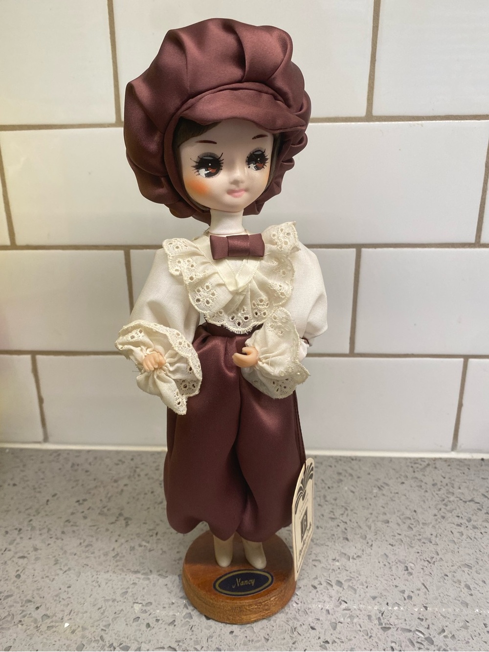 Vintage 1970s Bradley Doll “Nancy” Big Eye Collectible Doll